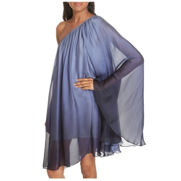 CAROLINE CONSTAS Ancel Silk One-Shoulder Dress - Picture 2 of 14